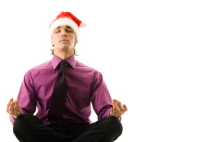 Santa meditating