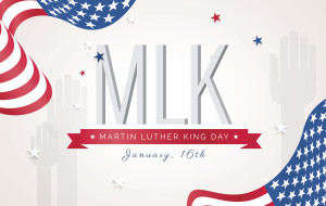 Martin Luther King Day flyer, banner or poster.