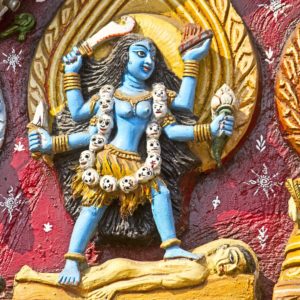 Additional arms of the Hindu goddess Kali help to represent her many facets as destroyer and life-giver.