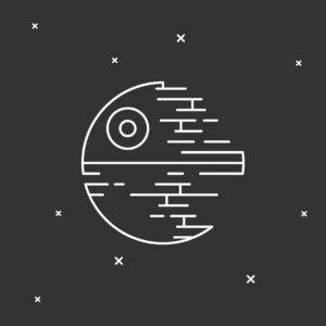 Artistic rendering of the Star Wars Death Star