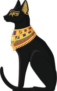 Religious Significance of Cats in ancient Egypt is often shown in the depiction of the Goddess Bastet.