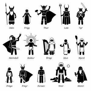 The ancient Norse peoples worshiped a wide range of deities.