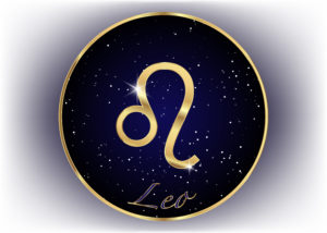 The astrological sign for Leo the lion.