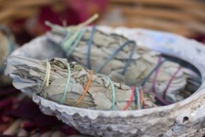 Smudging involves the burning of herbs or other kinds of plant matter. 