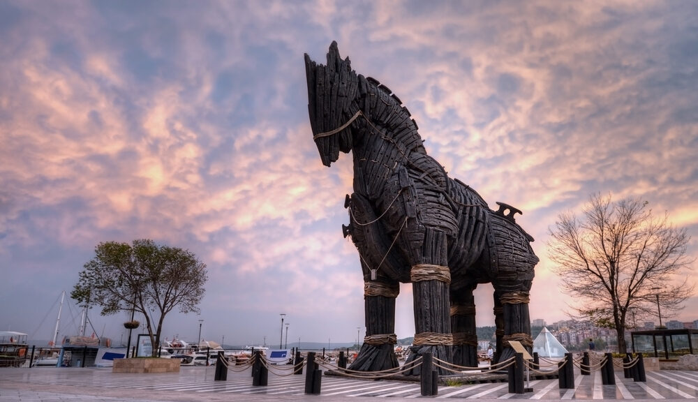 depiction of trojan horse