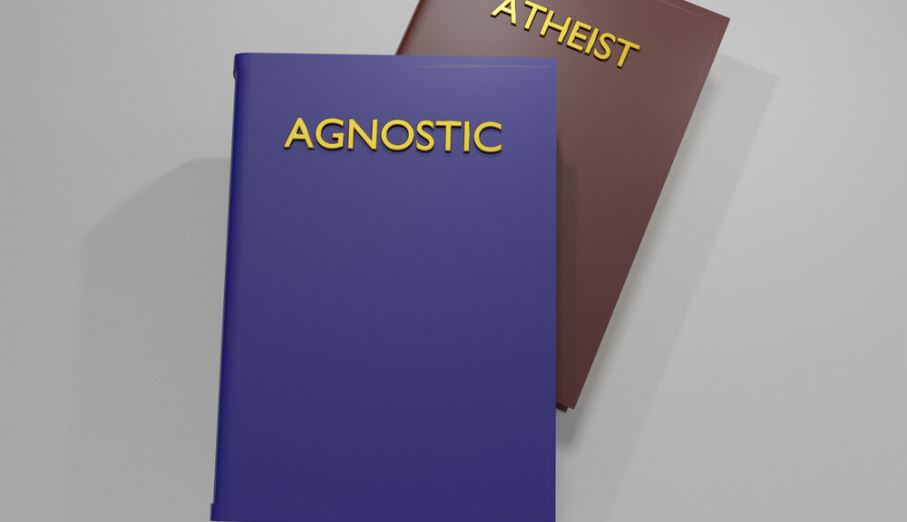 Two books simply titled "Agnostic" and "Atheist."