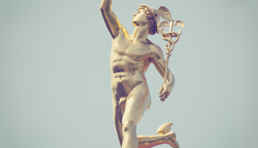 A depiction of Mercury--just one of many deities of fortune.